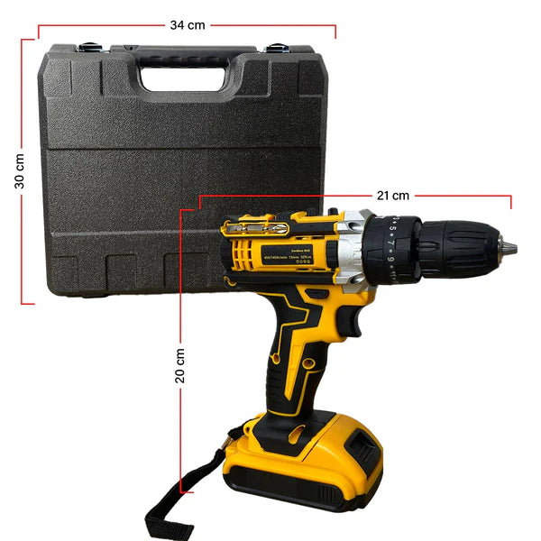 TALADRO DEWALT INALAMBRICO + 2 BATERIAS + KIT 25 CABEZALES