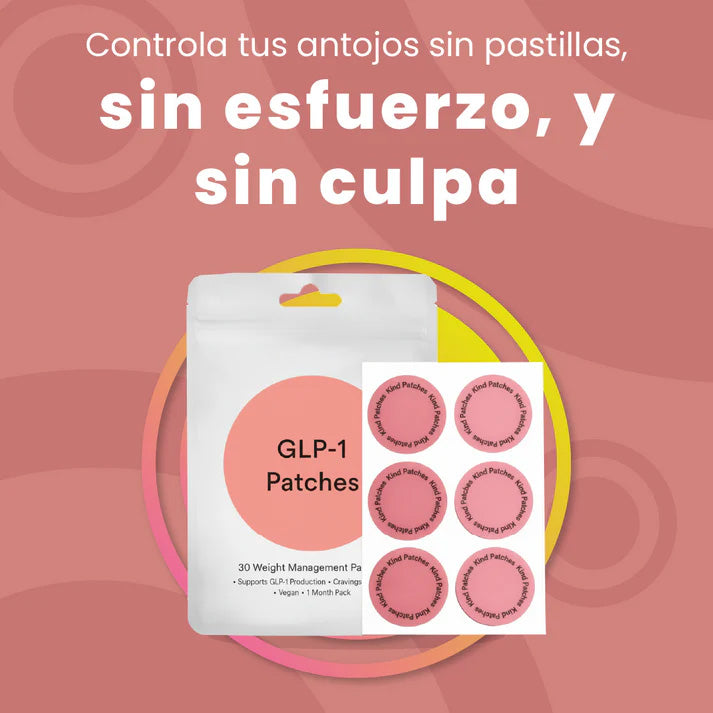 Parches GLP-1- control del apetito, reducción de antojos, regulación de ansiedad y apoyo natural al metabolismo.