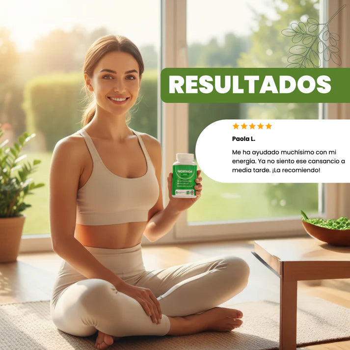 Moringa Cápsulas- superalimento rico en antioxidantes y vitaminas