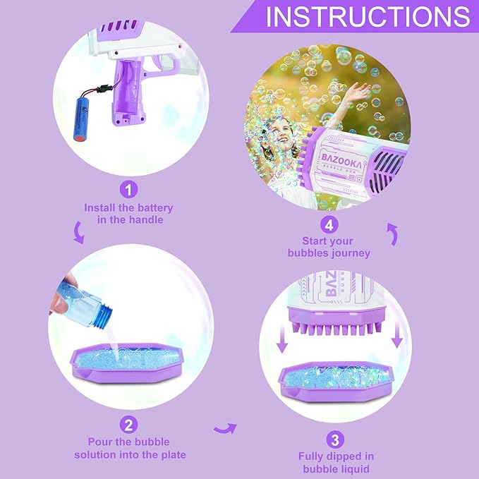 SUPER AMETRALLADORA DE BURBUJAS