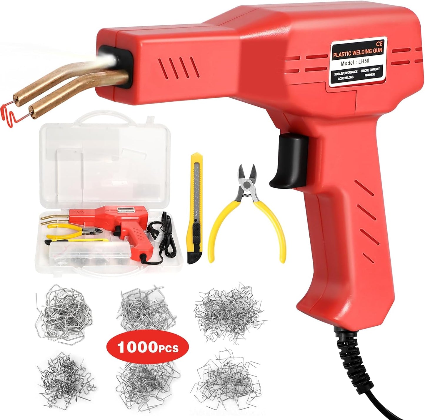 🛠️KIT SOLDADOR DE PLASTICO⚙️ + 500 GRAPAS PARA SOLDAR
