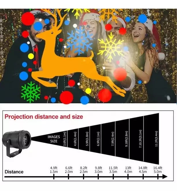 PROYECTOR NAVIDEÑO MULTICOLOR RGB