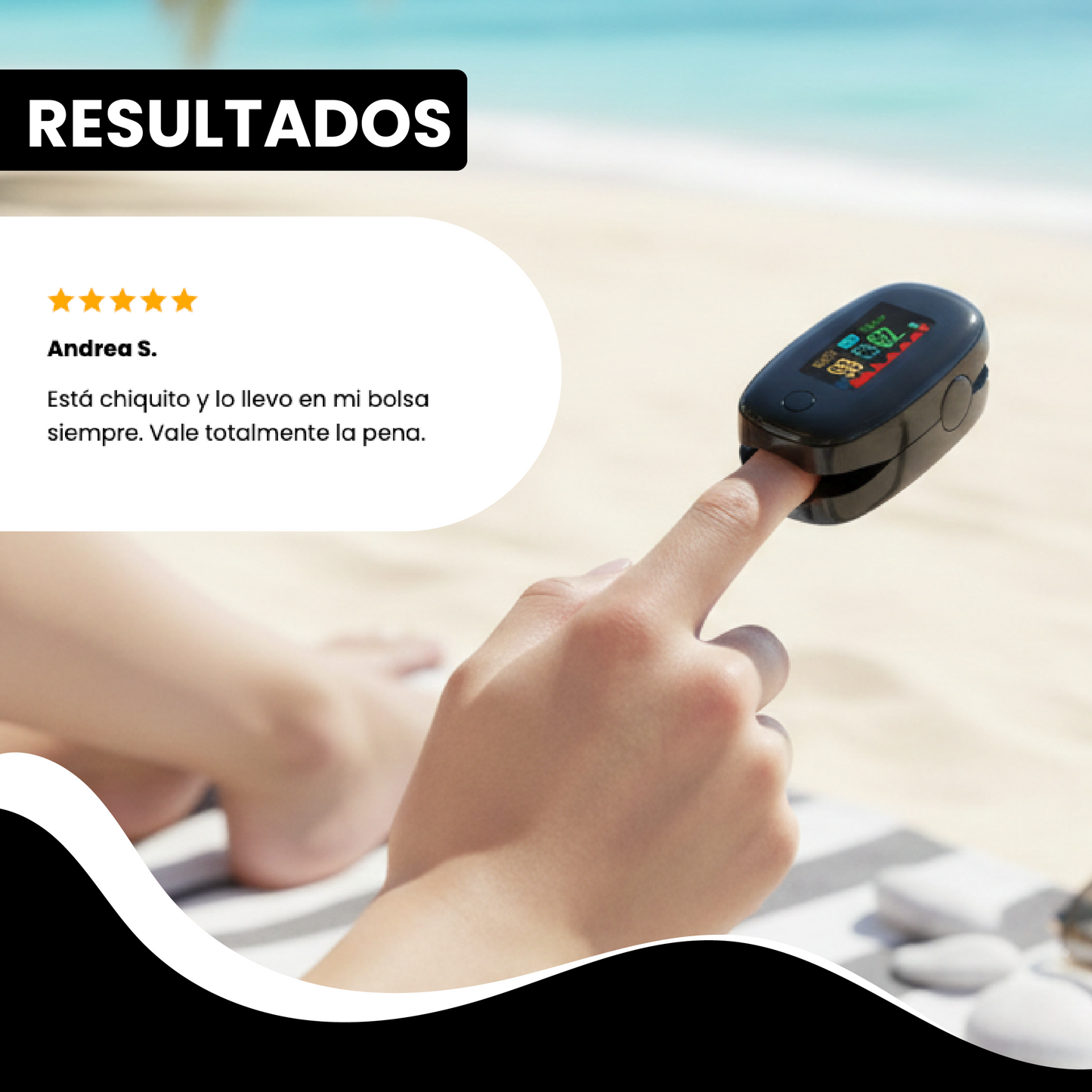 Oximetro Pulso Dedo Médico - Controla tu oxígeno y ritmo cardíaco.