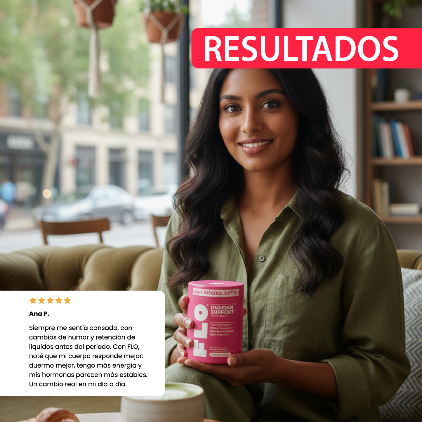 FLO Apoyo a la salud ovárica- Balance hormonal, Ciclos regulares,Bienestar ovárico