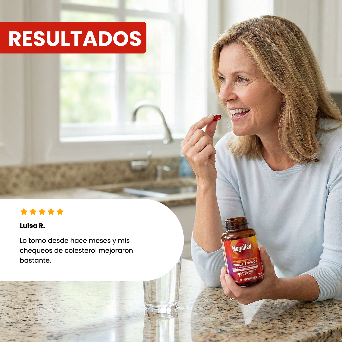 MegaRed Omega-3 Krill Oil- Apoya la circulación, la oxigenación celular y la energía natural del cuerpo.