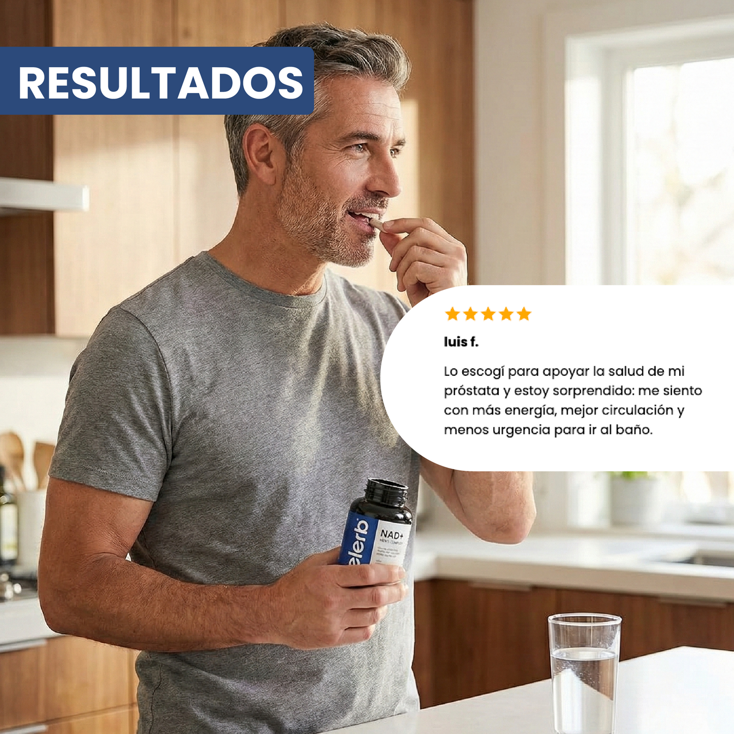 Complejo Nad+ Hombre - Apoyo para la prostática, circulación y vitalidad masculina.