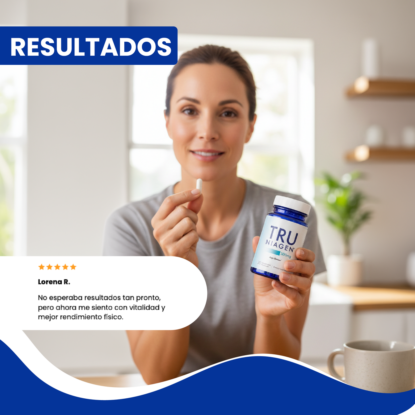 Tru Niagen- Suplemento NAD para la función cerebral, antienvejecimiento y regeneración celular.