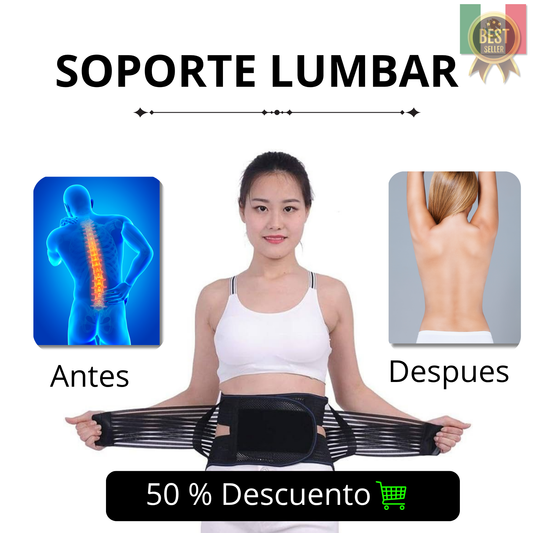 OFERTA 2X1 SOPORTE LUMBAR - ALIVIO PARA DOLOR DE ESPALDA CORRIGE POSTURA