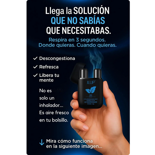 INHALADOR NASAL ENERGIZANTE - MEJORA TU ENERGÍA Y CAPACIDAD PULMONAR