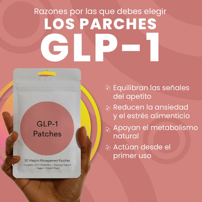 Parches GLP-1- control del apetito, reducción de antojos, regulación de ansiedad y apoyo natural al metabolismo.