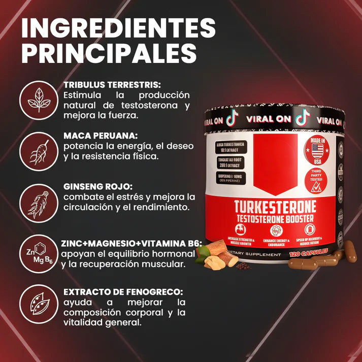 Suplemento de testosterona para hombres