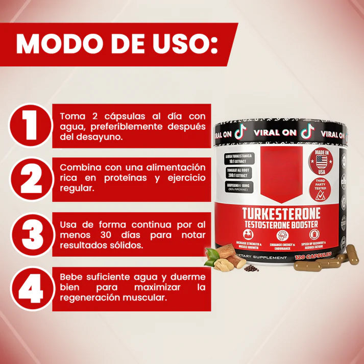 Suplemento de testosterona para hombres