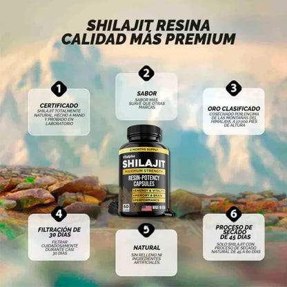 SHILAJIT CAPSULAS VITALIS ORIGINAL - NO COMPRES REPLICAS BARATAS