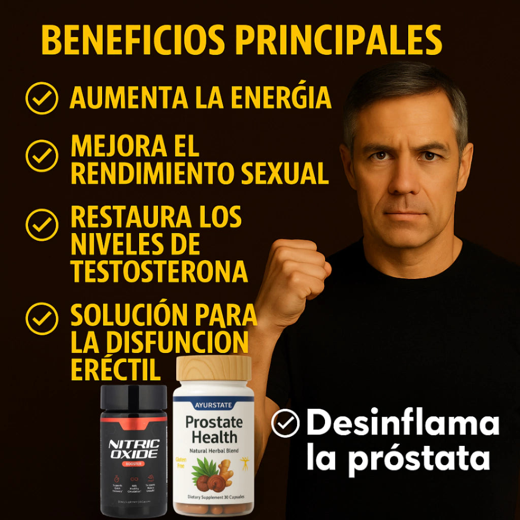 KIT OXIDO NITRICO + PROSTATE HEALT - APOYO Y BIENESTAR PARA LA PROSTATA