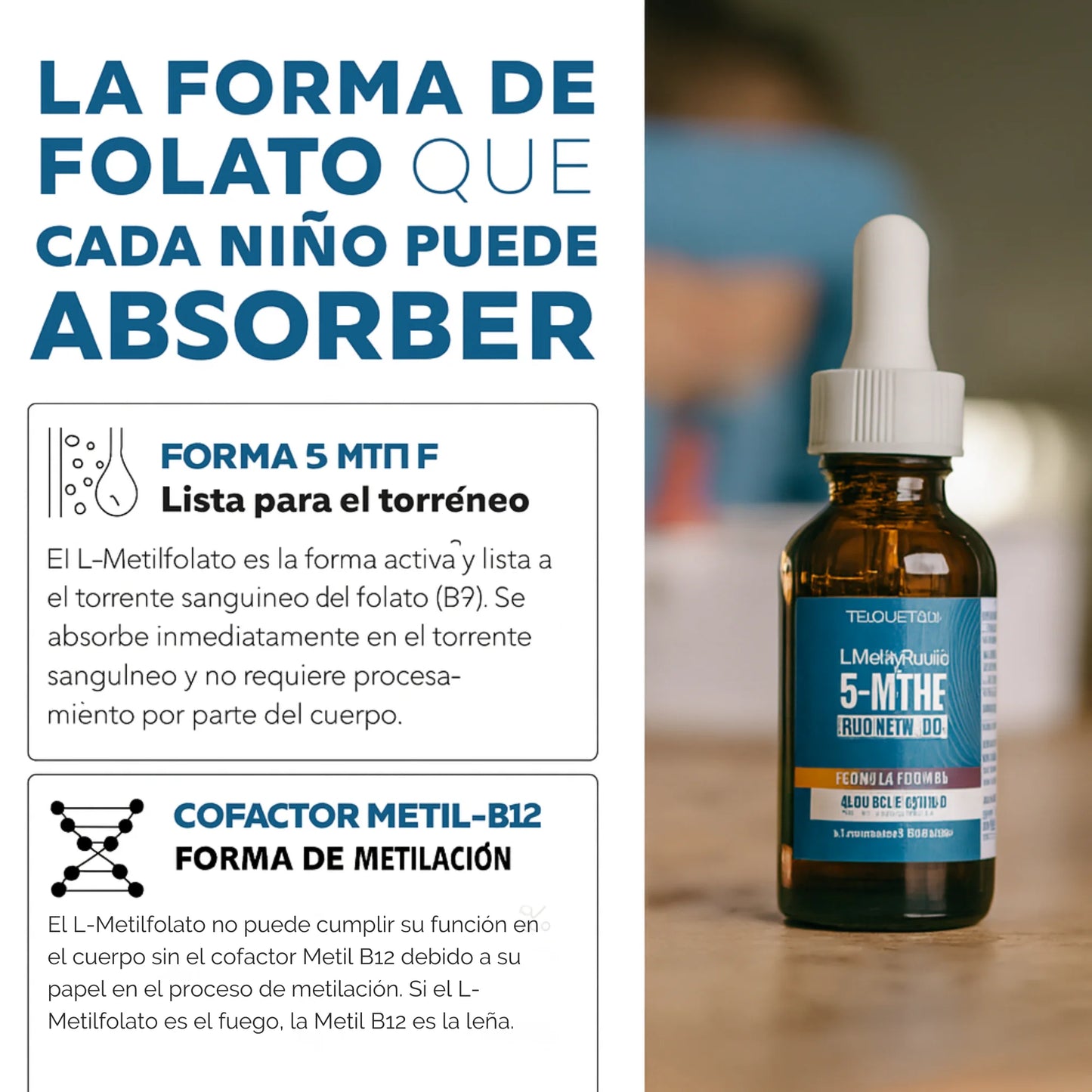 Suplemento Infantil con Metilfolato – Energía y concentración para los más pequeños