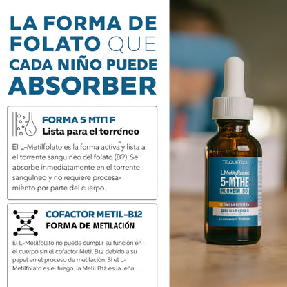 Suplemento Infantil con Metilfolato – Energía y concentración para los más pequeños