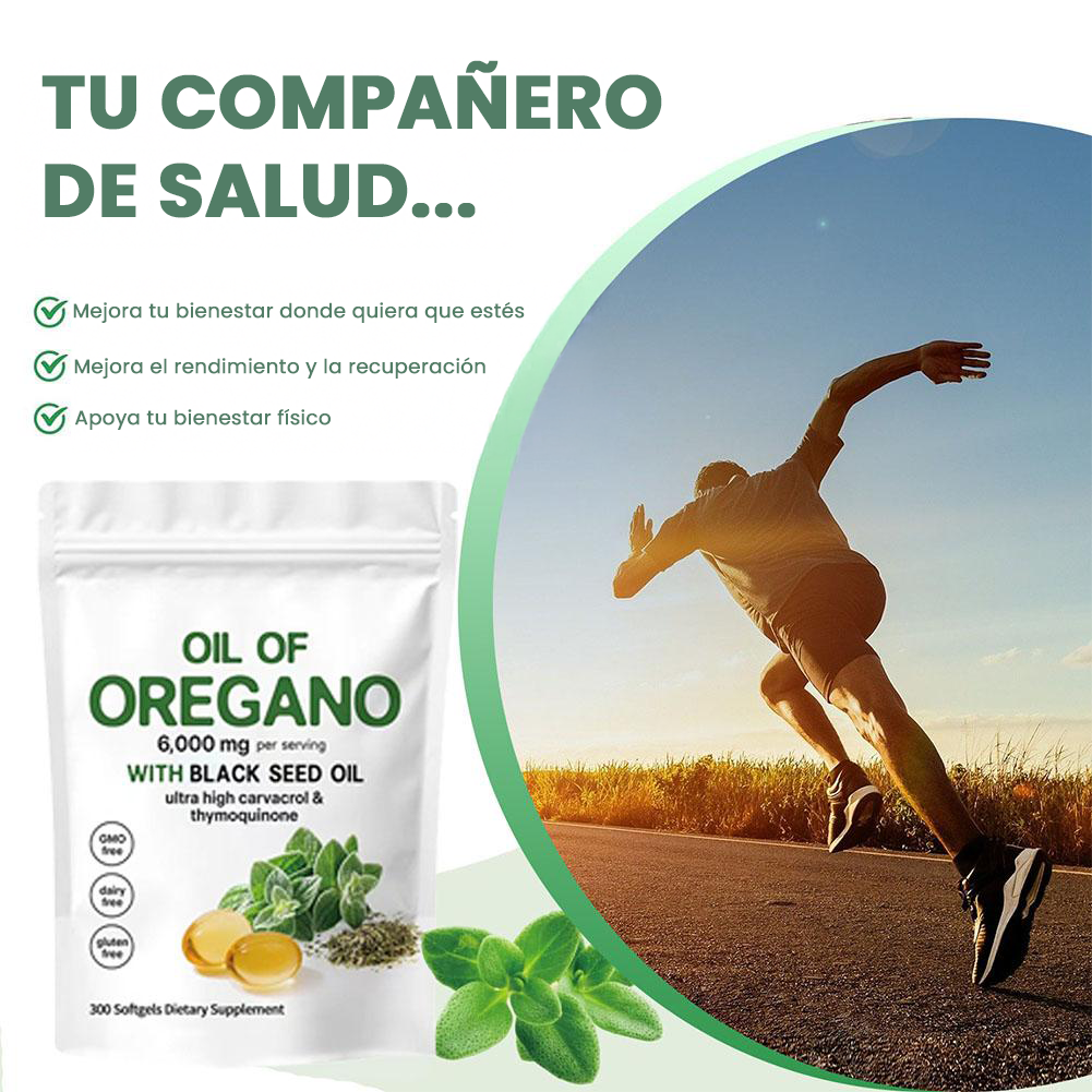 Capsulas de oregano -apoya defensas, vías respiratorias, digestión y bienestar general.