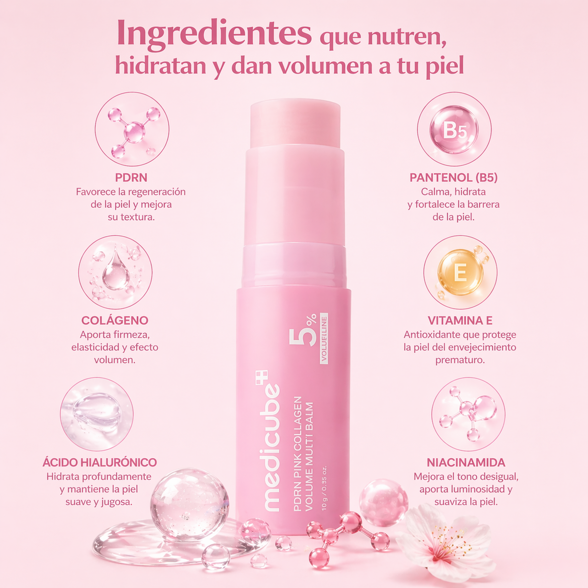 PDRN Pink Collagen- Reduce Arrugas y Líneas de Expresión