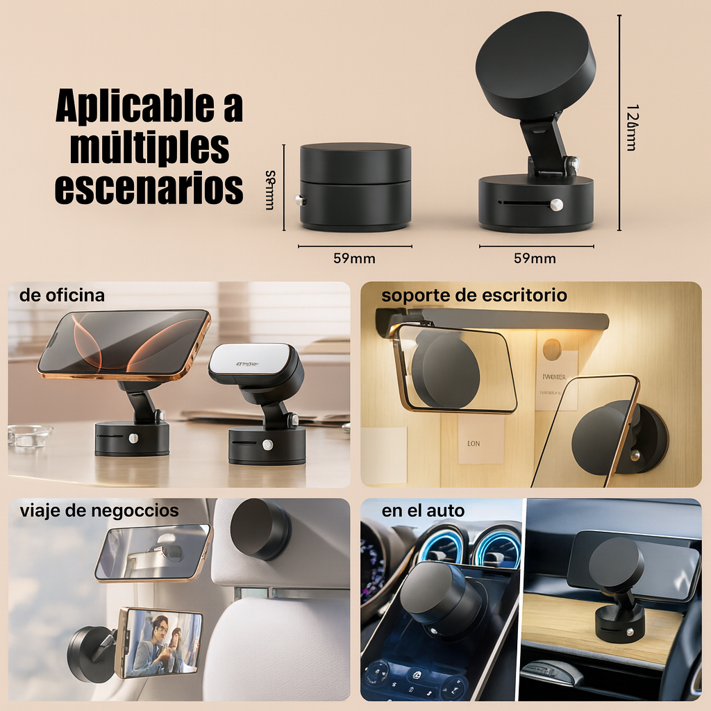 SOPORTE MAGNETICO PARA CELULAR - CÓMODIDAD Y VÉRSATILIDAD