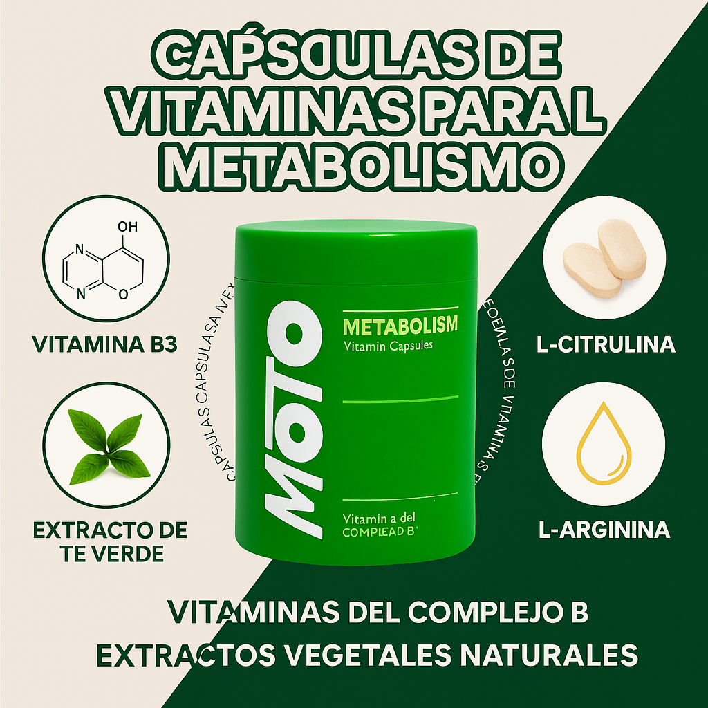 Cápsulas de vitaminas para el metabolismo