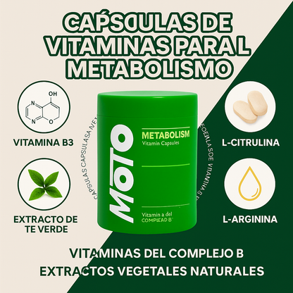 Cápsulas de vitaminas para el metabolismo