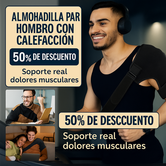 ALMOHADILLA TÉRMICA PARA HOMBRO - CALEFACCIÓN Y ALIVIO PARA DOLOR MÚSCULAR
