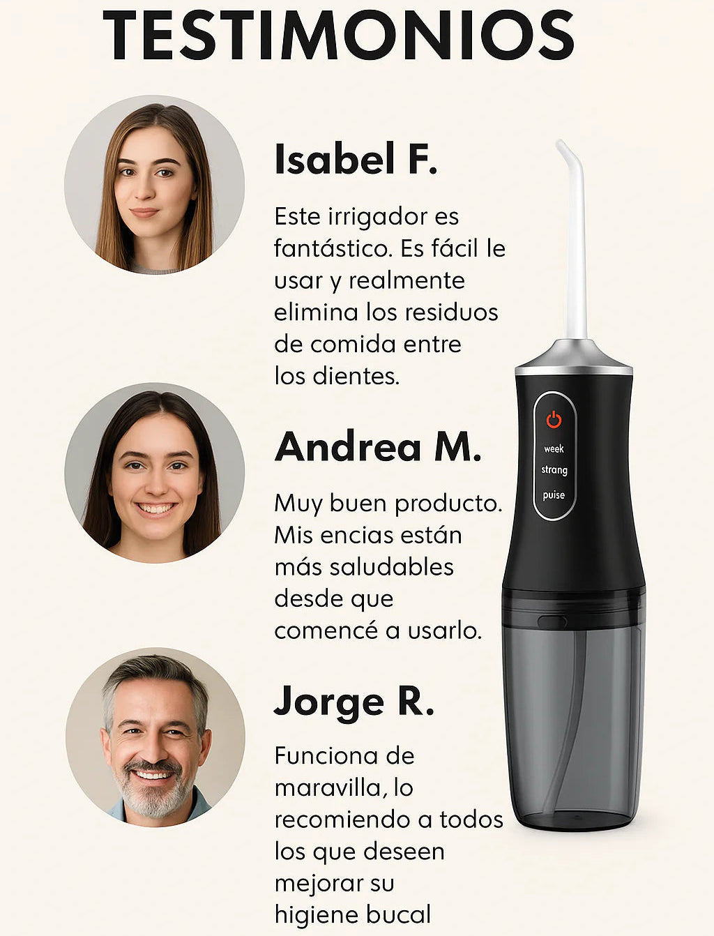 IRRIGADOR ORAL PORTATIL