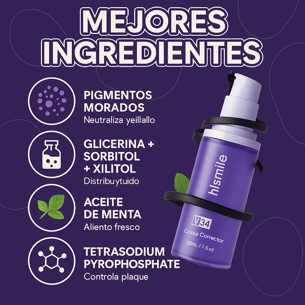 CREMA BLANQUEADORA DENTAL V34- UNA SONRISA MÁS BLANCA AL INSTANTE