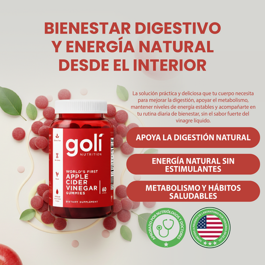 Goli vinagre de manzana-Para una mejor digestión, energía y bienestar diario.
