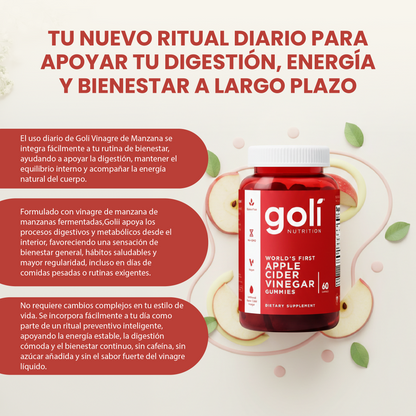 Goli vinagre de manzana-Para una mejor digestión, energía y bienestar diario.