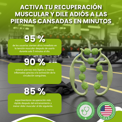 Rodillo masajeador muscular - Está diseñado para aliviar la tensión muscular, mejorar la circulación y acelerar la recuperación.