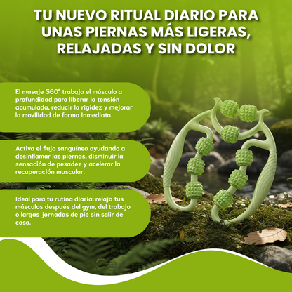 Rodillo masajeador muscular - Está diseñado para aliviar la tensión muscular, mejorar la circulación y acelerar la recuperación.
