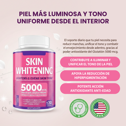 skin whitening-Apoya la uniformidad del tono de la piel y  reduce manchas oscuras.