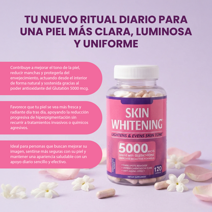 skin whitening-Apoya la uniformidad del tono de la piel y  reduce manchas oscuras.