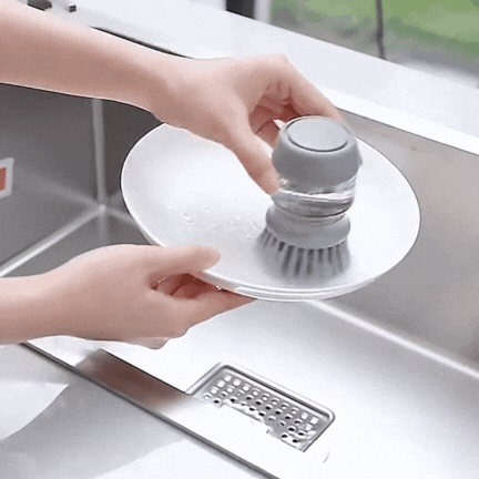 Cepillos Limpieza Hogar Cepillo Dispensador De Jabón Para Platos - Limpieza Fácil Sin Derrames (Marca DAVAY) Dispensador Jabon Cocina