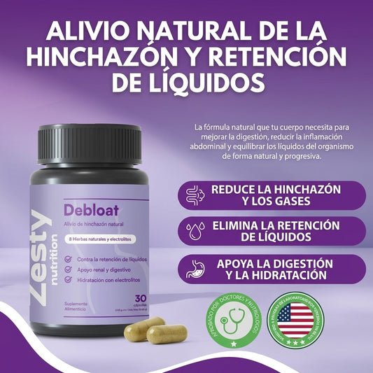 Debloat- Alivio Natural de la Hinchazón.