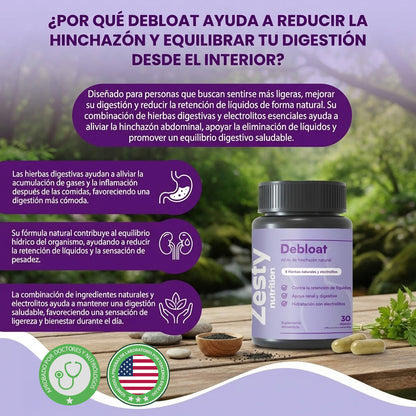 Debloat- Alivio Natural de la Hinchazón.