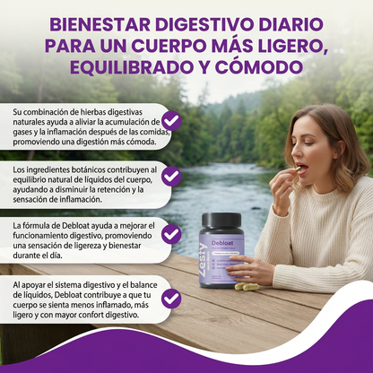 Debloat- Alivio Natural de la Hinchazón.