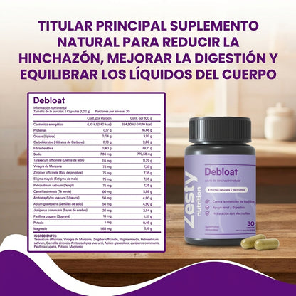 Debloat- Alivio Natural de la Hinchazón.