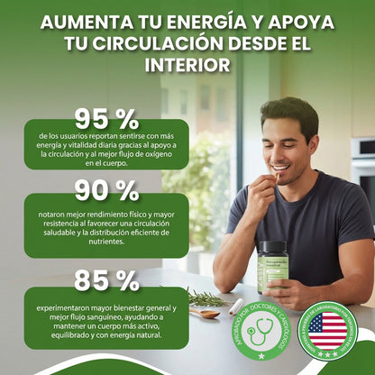 Recuperación Intestinal- ayuda a promover una mejor circulación, mejor flujo de oxígeno y energía natural para el día a día.