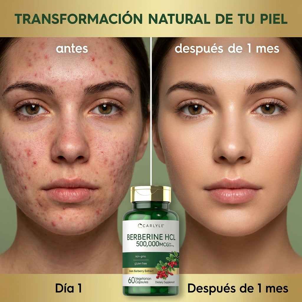 Berberine HCL- apoya el metabolismo de la glucosa y mejora la sensibilidad a la insulina.
