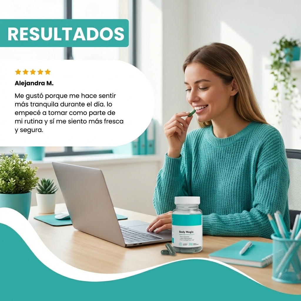 Body Magic-Apoya una sensación de frescura corporal desde el interior.