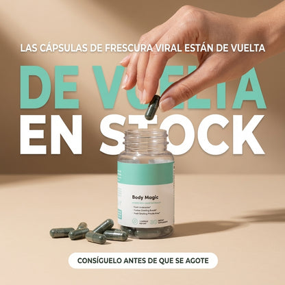 Body Magic-Apoya una sensación de frescura corporal desde el interior.