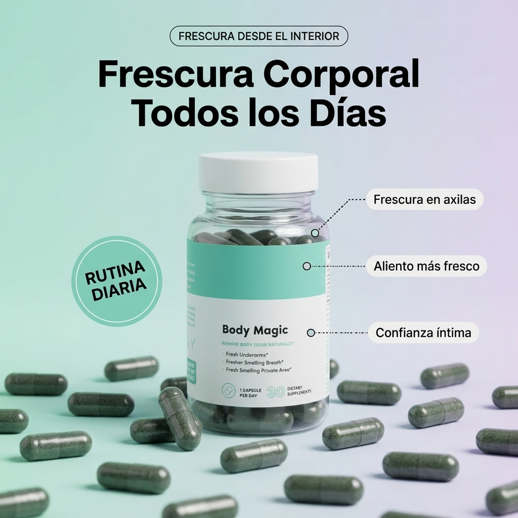 Body Magic-Apoya una sensación de frescura corporal desde el interior.