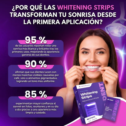 Whitening strips- Tiras Blanqueadoras para una Sonrisa Más Blanca.