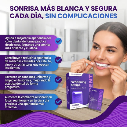 Whitening strips- Tiras Blanqueadoras para una Sonrisa Más Blanca.