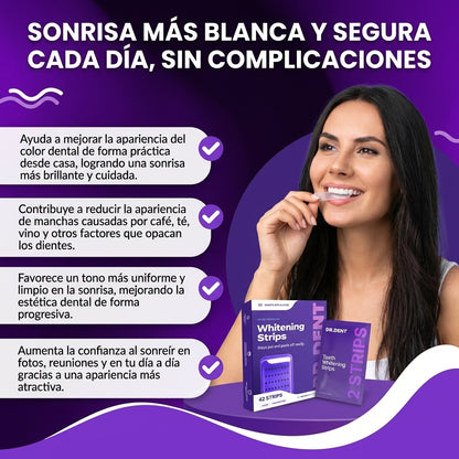Whitening strips- Tiras Blanqueadoras para una Sonrisa Más Blanca.