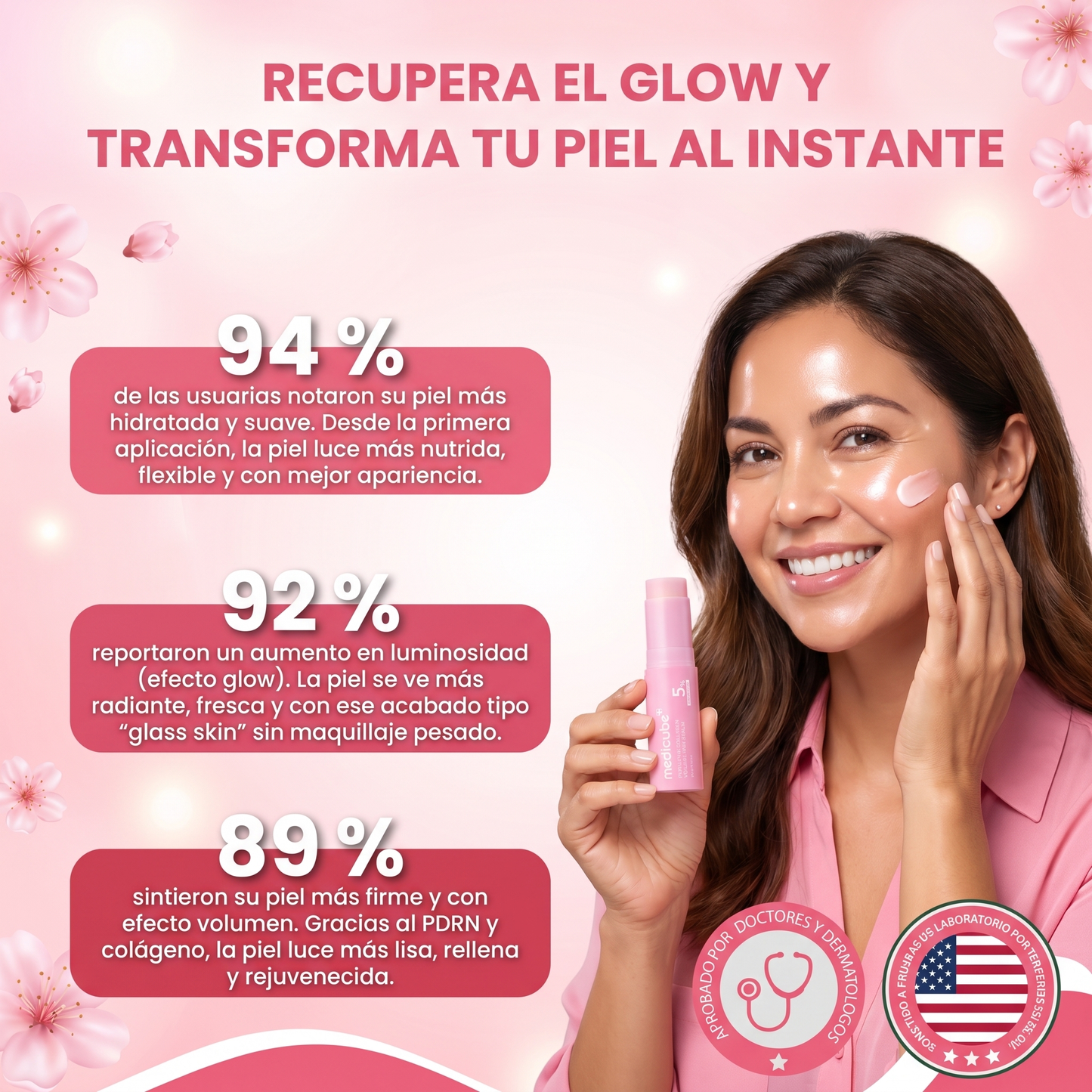 PDRN Pink Collagen- Reduce Arrugas y Líneas de Expresión
