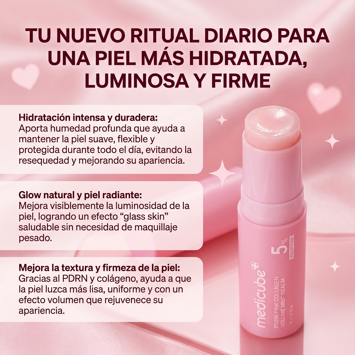 PDRN Pink Collagen- Reduce Arrugas y Líneas de Expresión