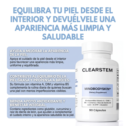 Clearstem- Suplemento para el cuidado integral de la piel